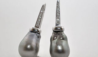 Pendientes oro Blanco